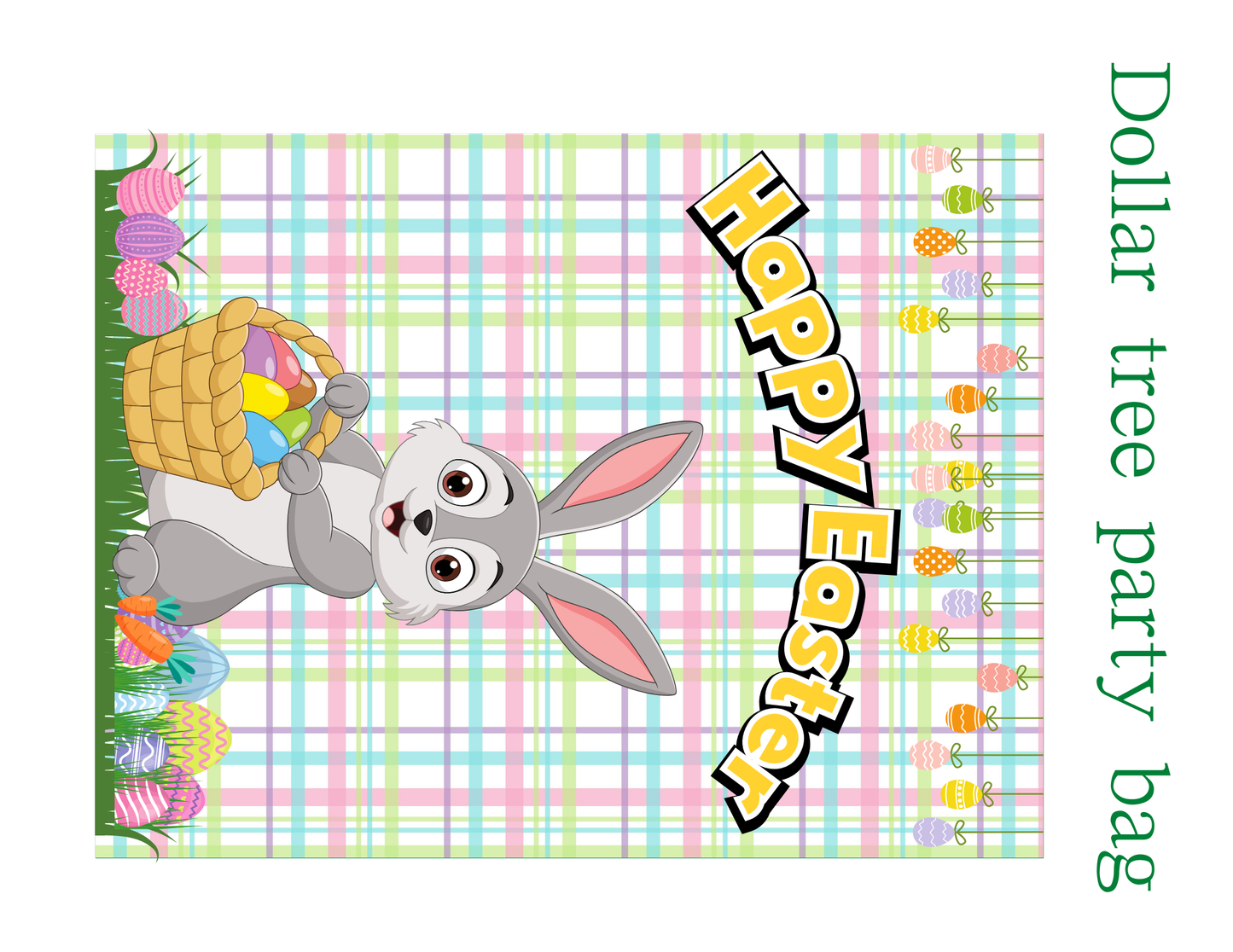 Editable Easter Party Favor Templates