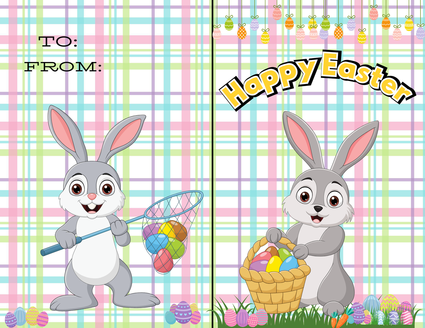 Editable Easter Party Favor Templates
