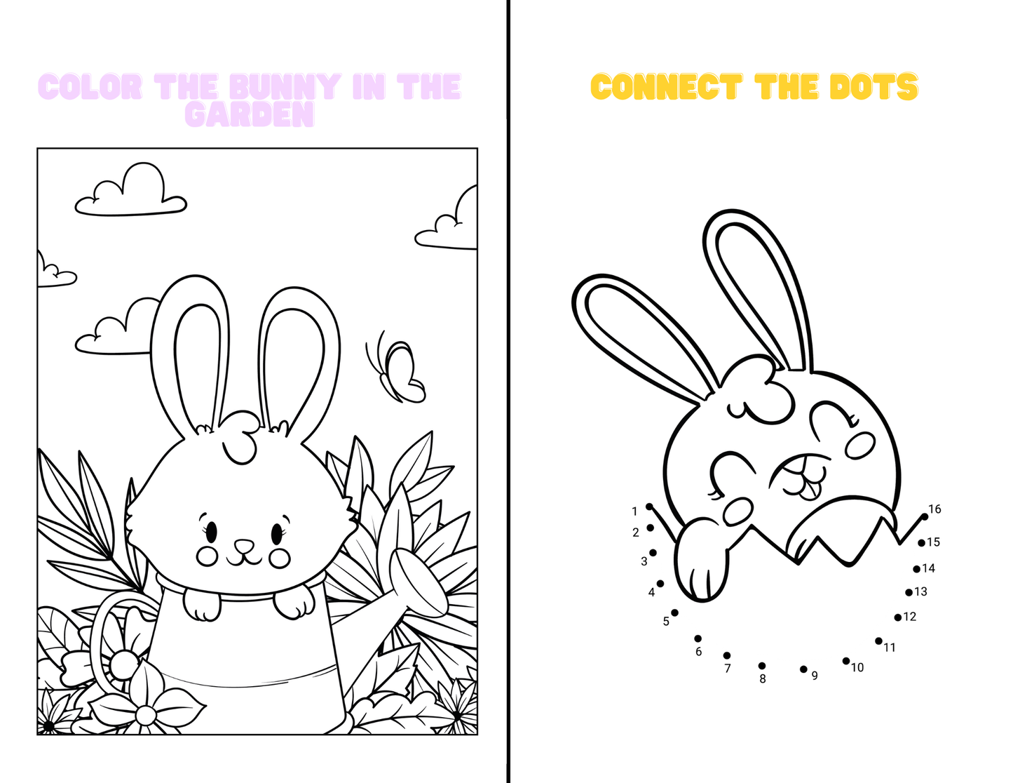Editable Easter Party Favor Templates