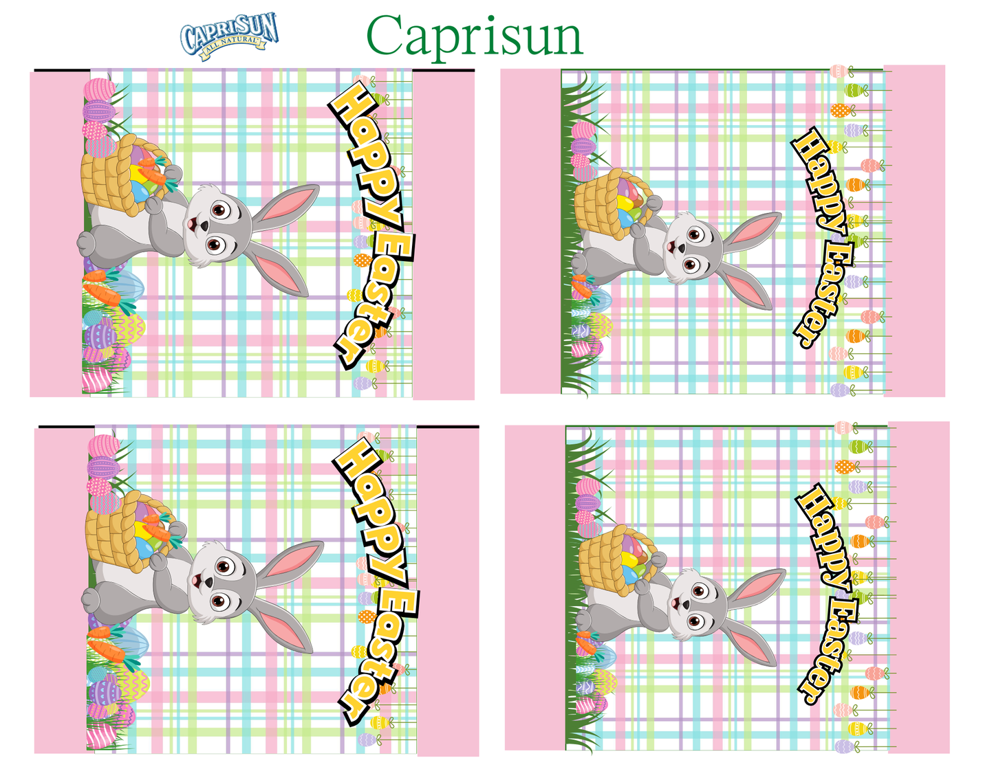 Editable Easter Party Favor Templates