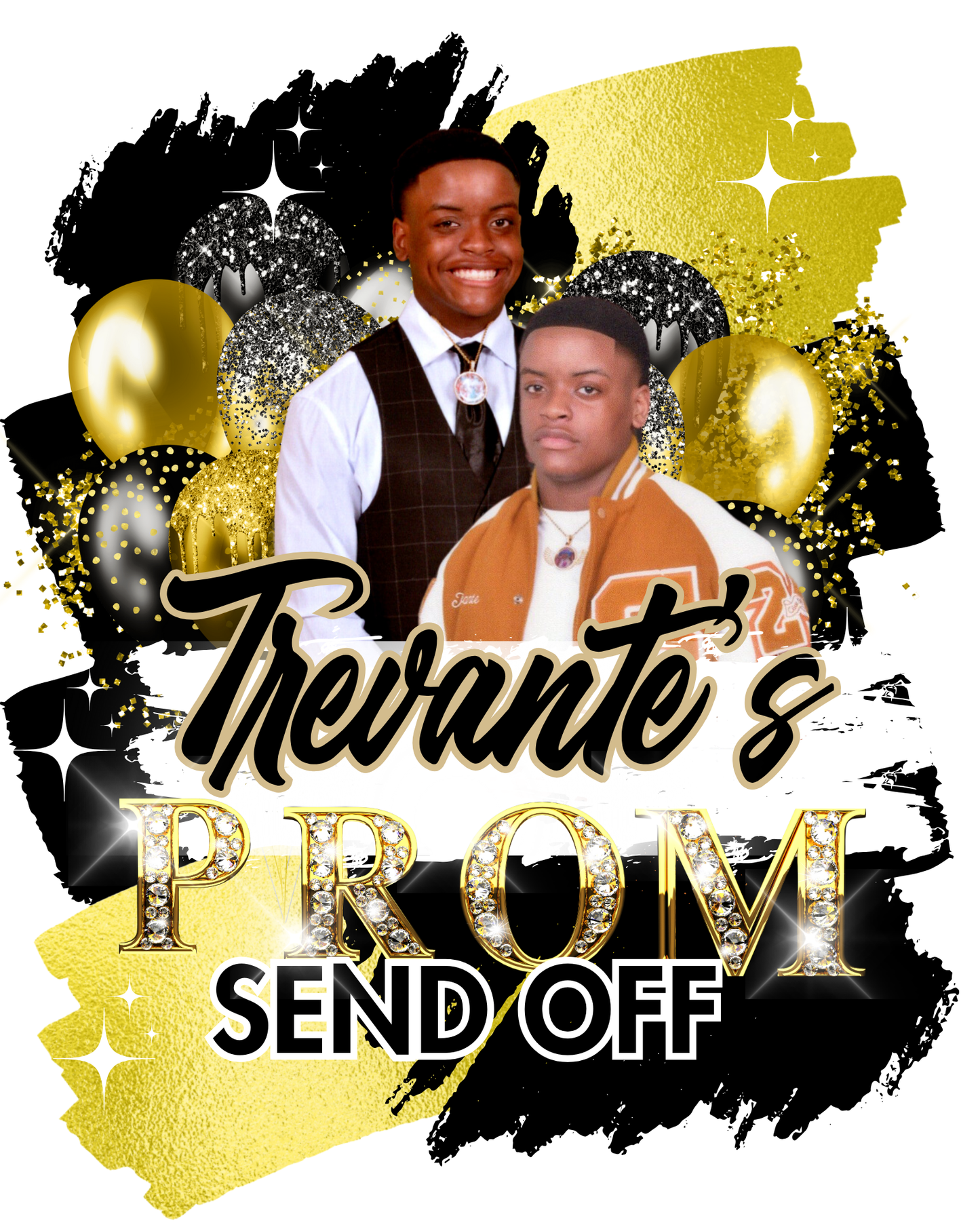 Prom Send Off T Shirt Design, Editable in Canva, 2025 Prom T Shirt Design Template, Perfect for Sublimation, DTF or DTG