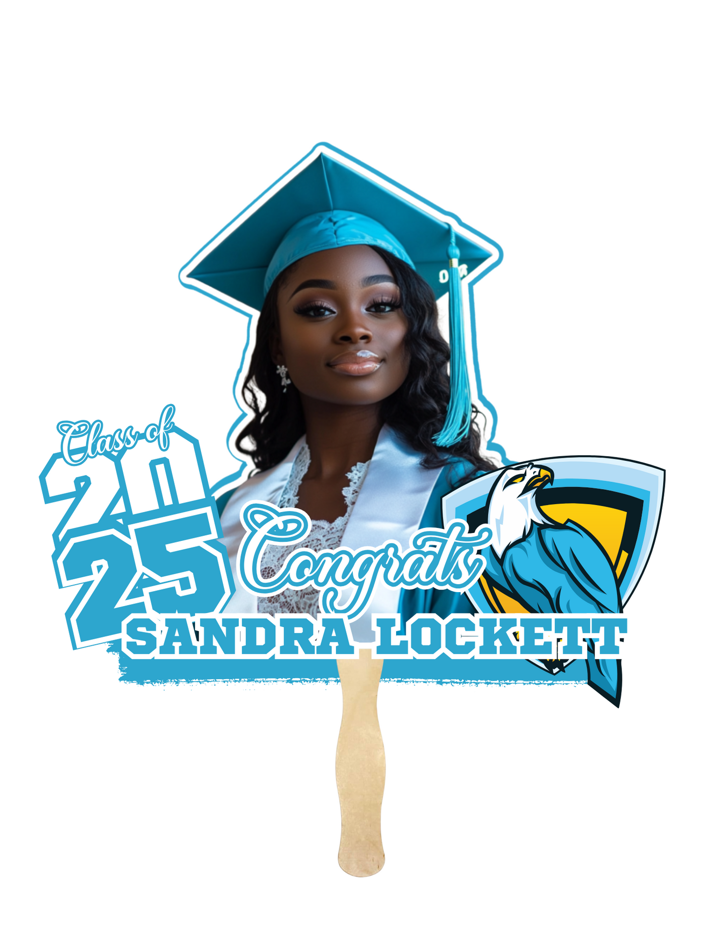 Editable 2025 Grad Fan Template Bundle