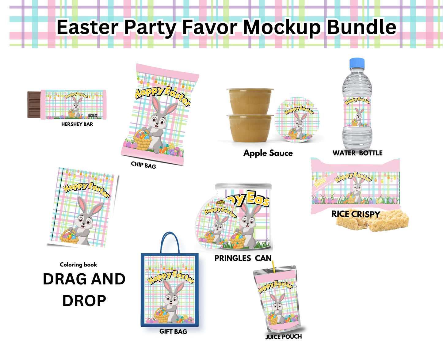 Editable Easter Party Favor Templates