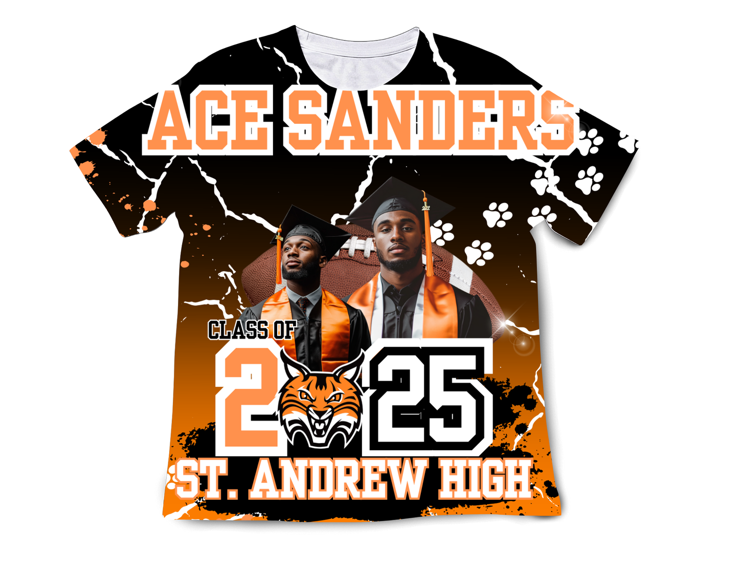 Editable 7pc  2025 Orange Grad Bundle