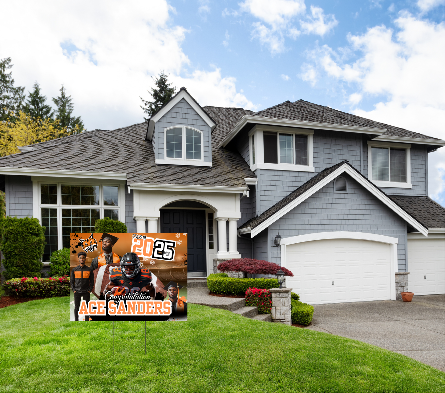 Editable 2025 Grad Yard Sign Template Bundle