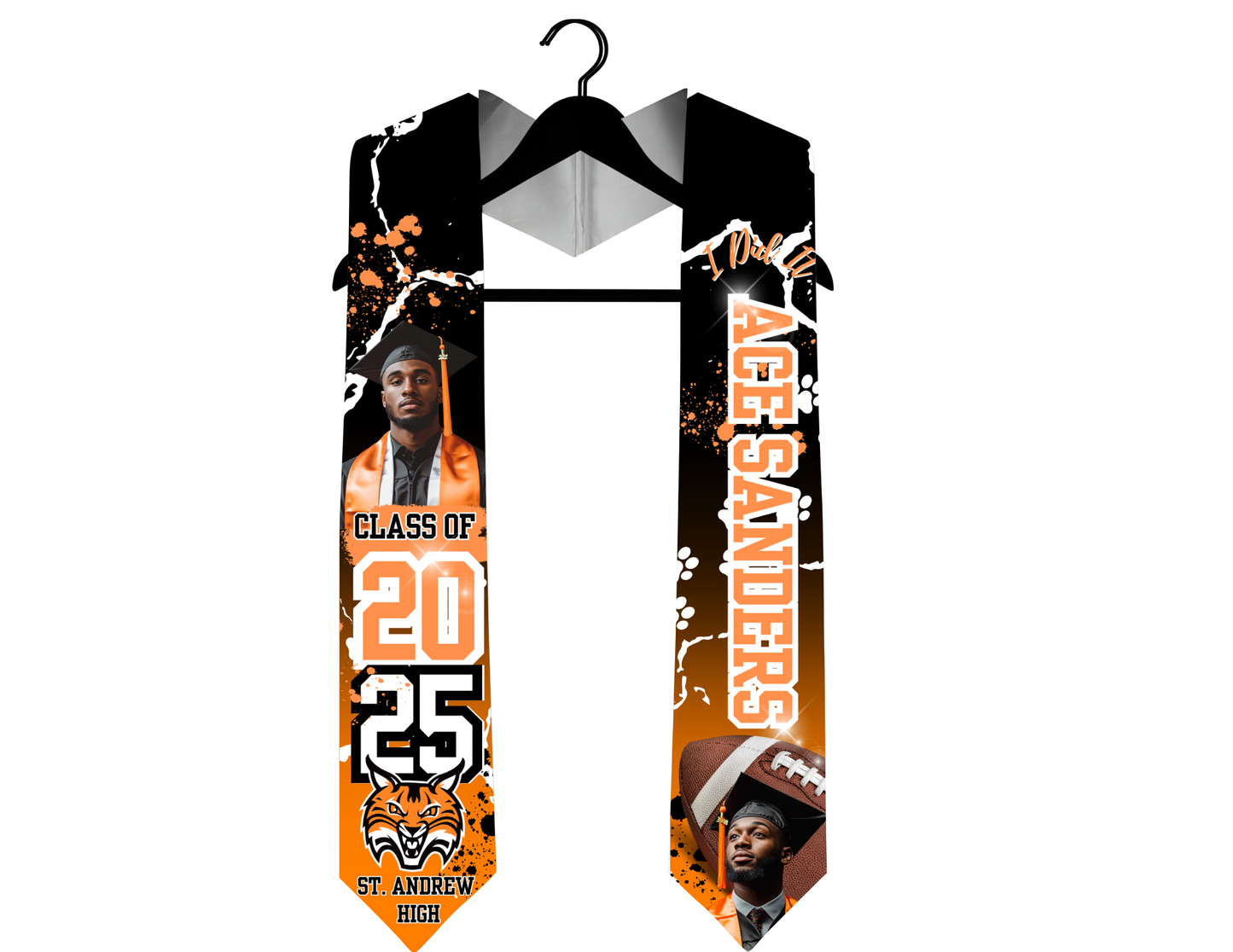 Editable 7pc  2025 Orange Grad Bundle