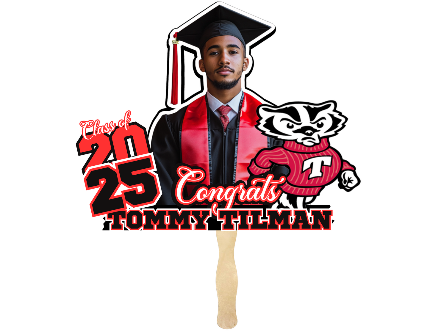 Editable 7pc  2025 Red Grad Bundle
