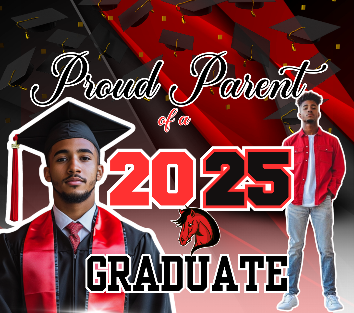 Editable 2025 Grad Yard Sign Template Bundle